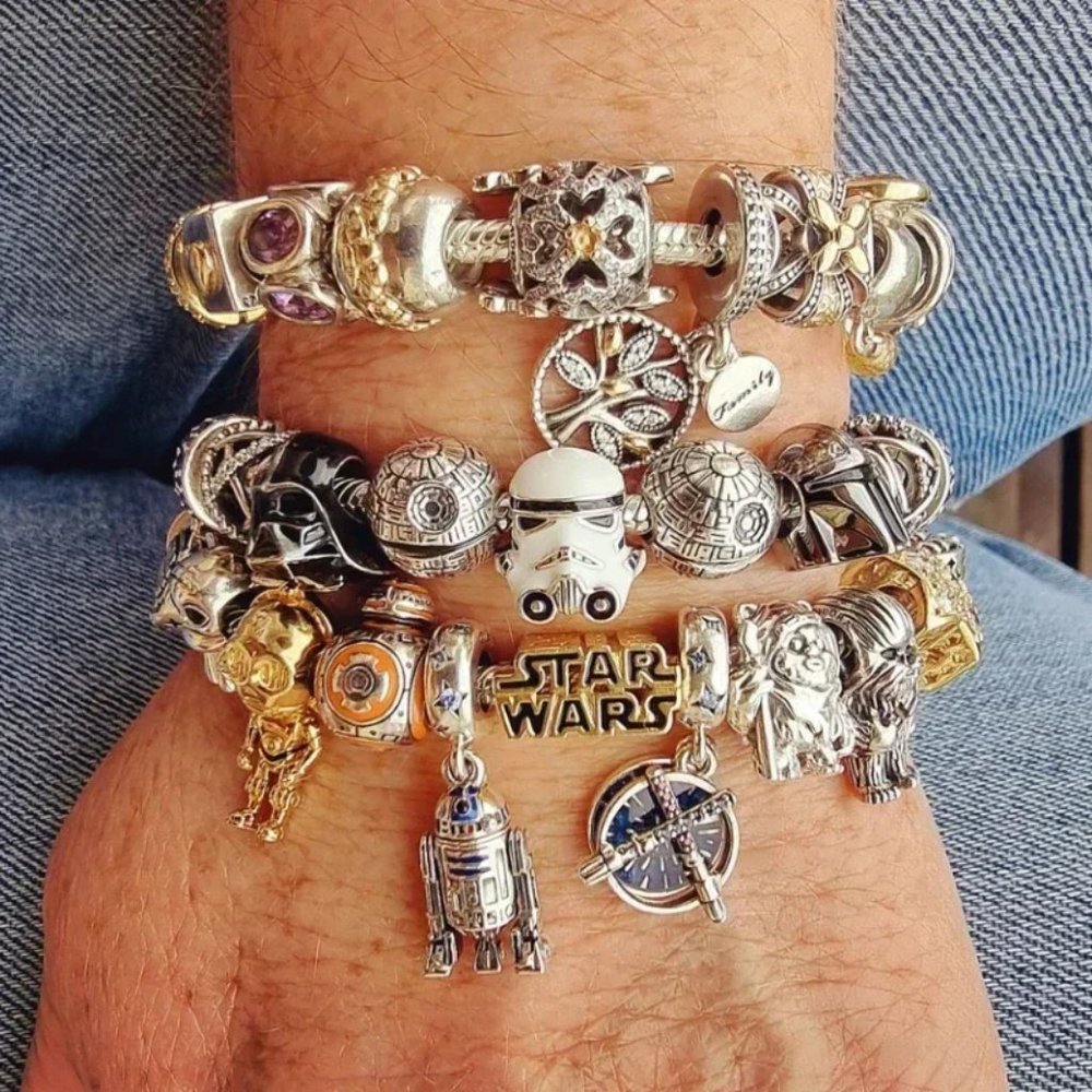 1pcs Pandora Harry Potter Star Wars Winnie The Pooh Charms - Picture 5 of 17
